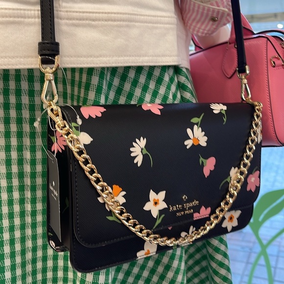 Kate Spade Madison Floral Waltz Flap Convertible Crossbody
Black Multi
NWT - Picture 12 of 16